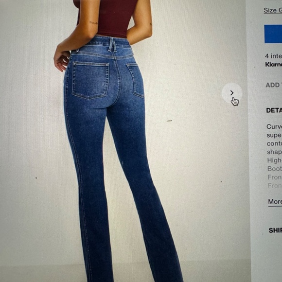 Good American Good Curve Bootcut Jeans - Picture 3 of 4